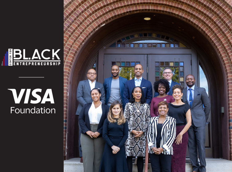 Visa executives, including Chief Diversity Officer Michelle Gethers and President of Visa Foundation Graham Macmillan, visited the CBE along with Morehouse and Spelman Presidents David A. Thomas and Helene Gayle as well as Black Economic Alliance representatives Samantha Tweedy and Vicki Palmer.