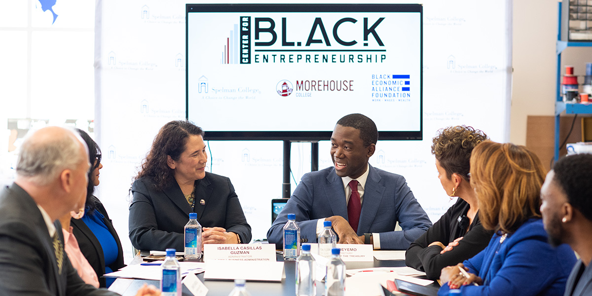 Federal leaders visit the Center for Black Entrepreneurship - Black  Economic Alliance Foundation